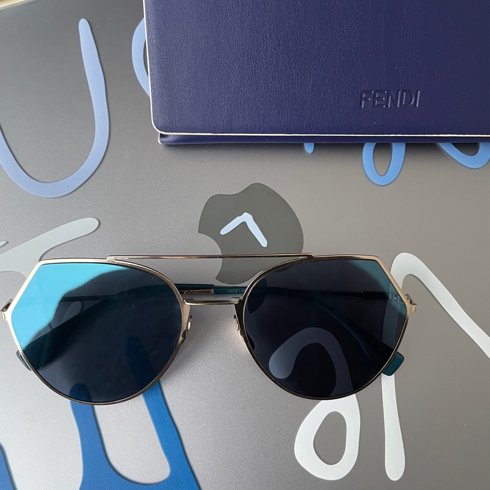 Fendi Sunglasses ff0194 - Blue and Gold